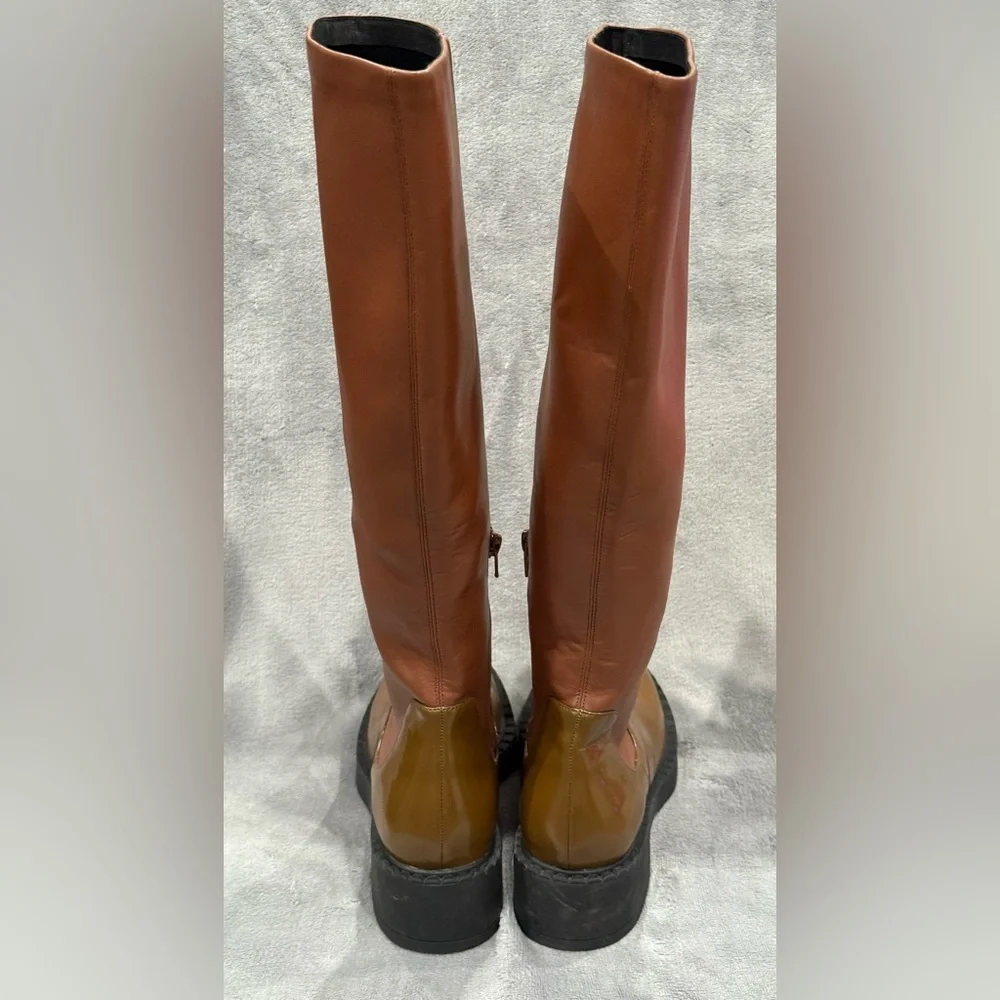 Jeffrey Campbell Lennard Knee High Boot  Brown Women’s Size 8 US New